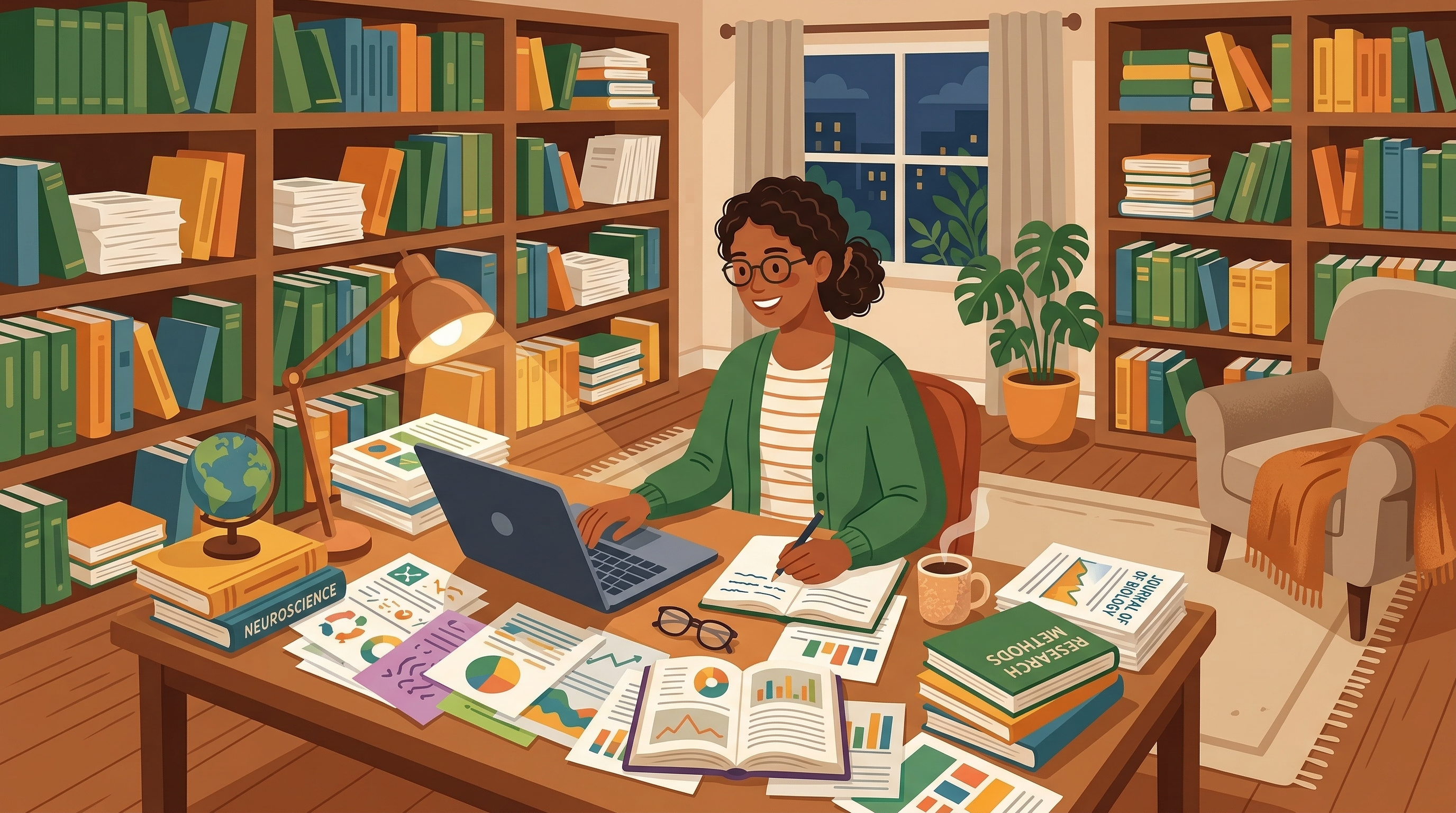 最新の科学論文をわかりやすく解説するイメージ